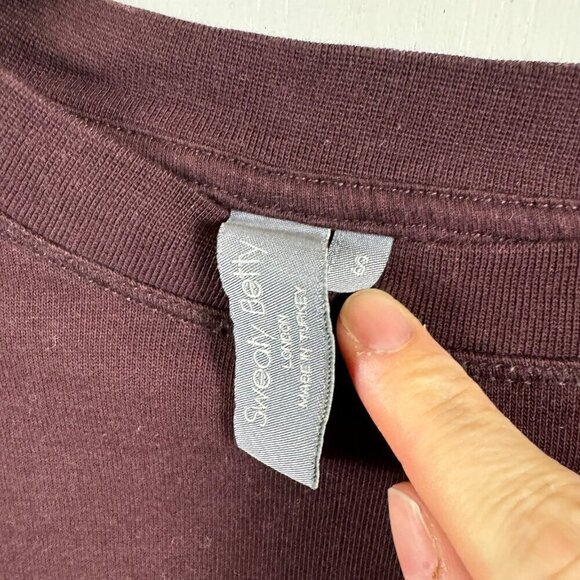 Sweaty Betty After Class Sweatshirt maroon athleisure athletic long sleeve. sz S - Picture 6 of 8